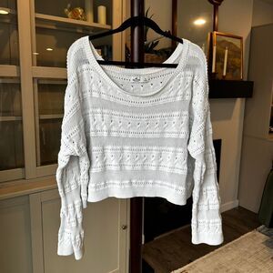 Hollister oversized crop sweater